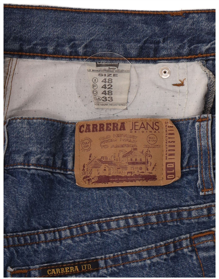 Pantaloncini di jeans da uomo Carrera IT 48 medio W33 cotone blu