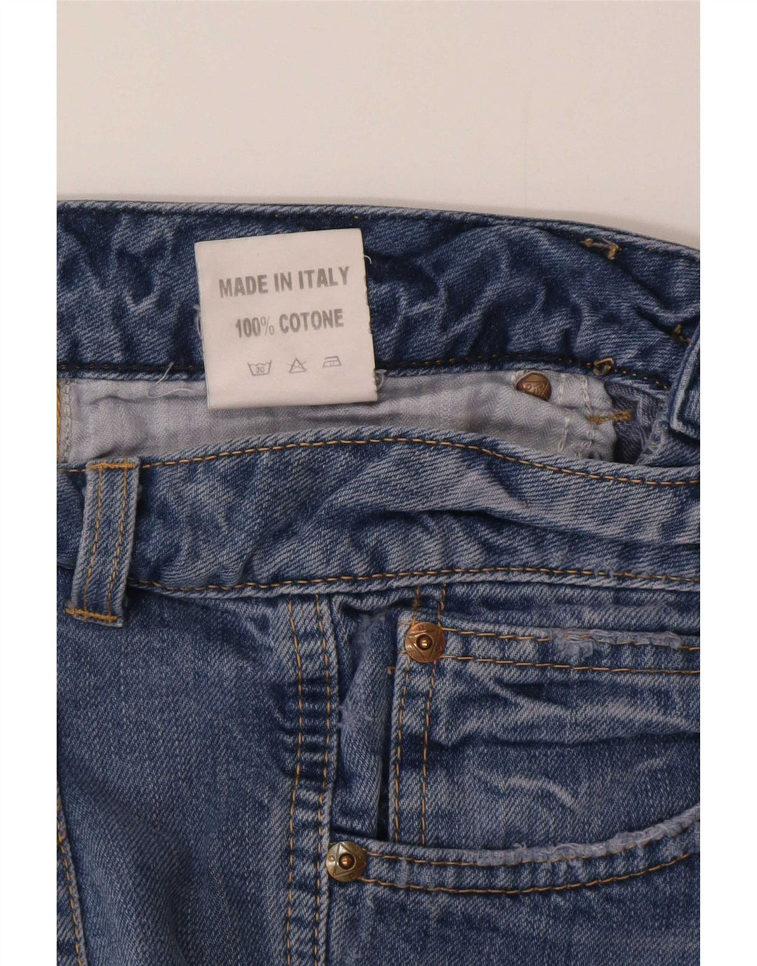 Jeans dritti da donna Roy Rogers W30 L34 cotone blu