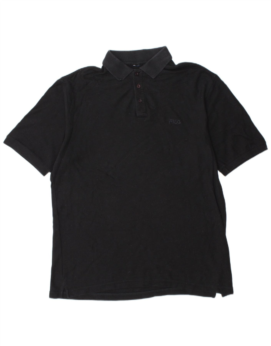 Polo da uomo FILA XL in cotone nero