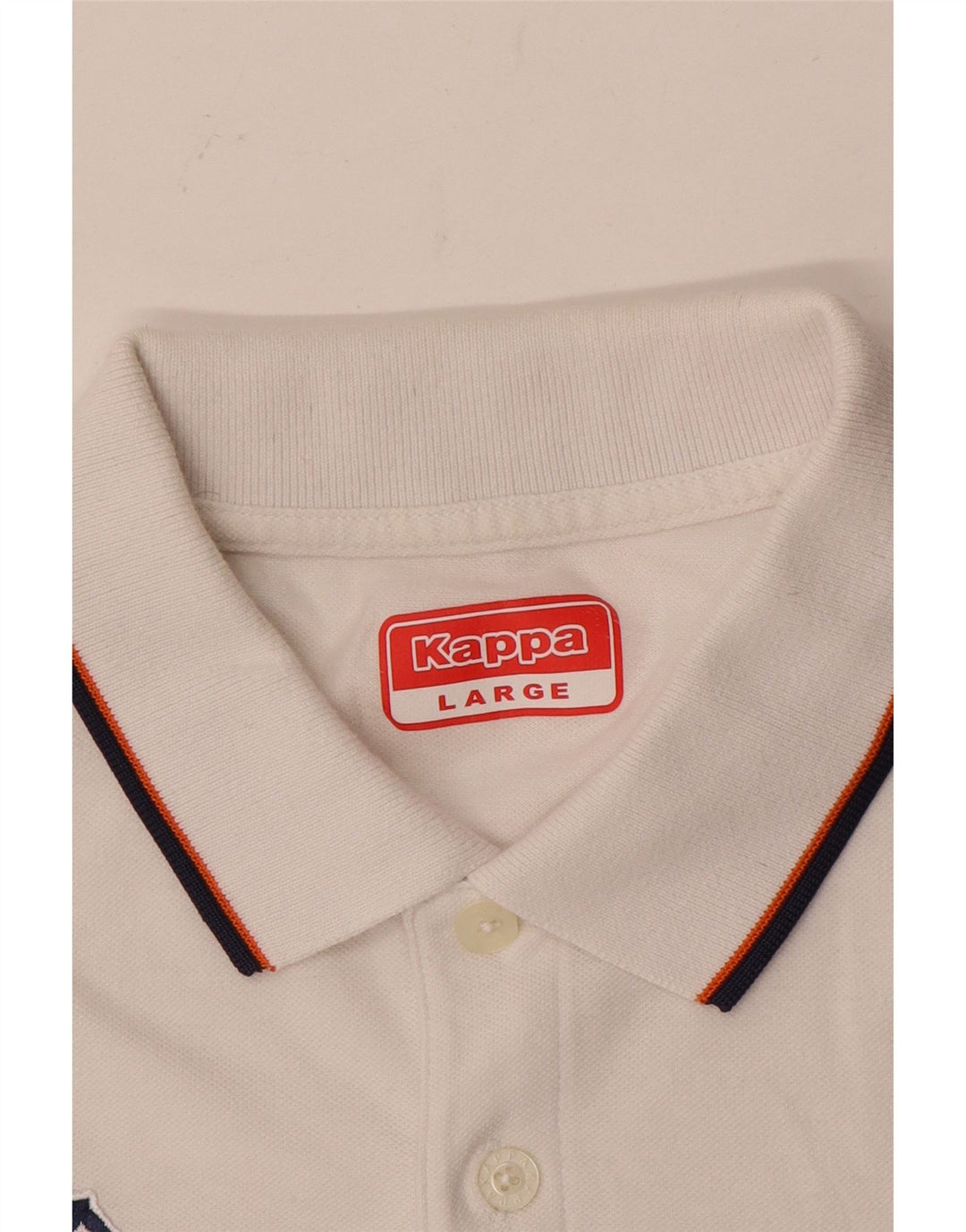 Polo Kappa Uomo Large Bianca