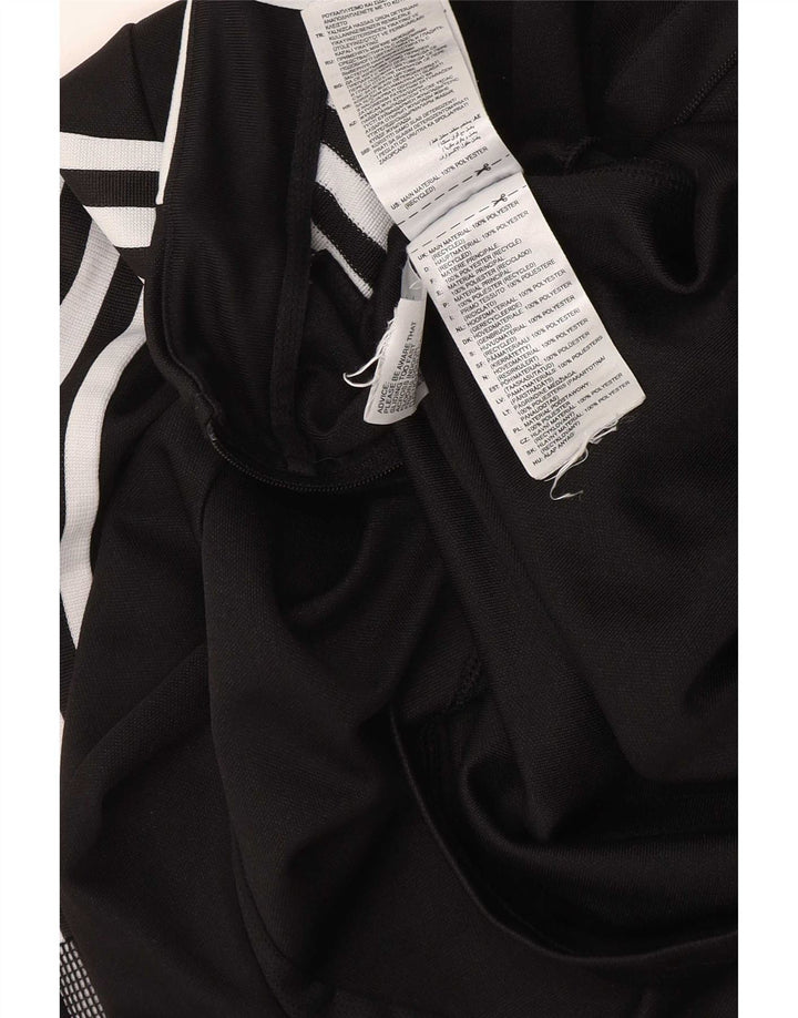Top della tuta da ginnastica Adidas Aeroready Zip Neck Pullover da ragazzo 13-14 anni Nera