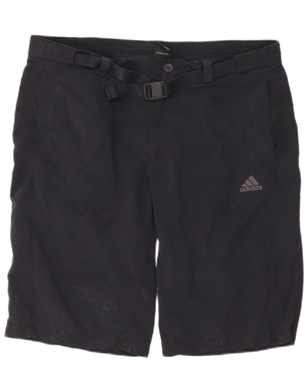 Pantaloncini chino Adidas Climalite da uomo W38 XL poliestere nero