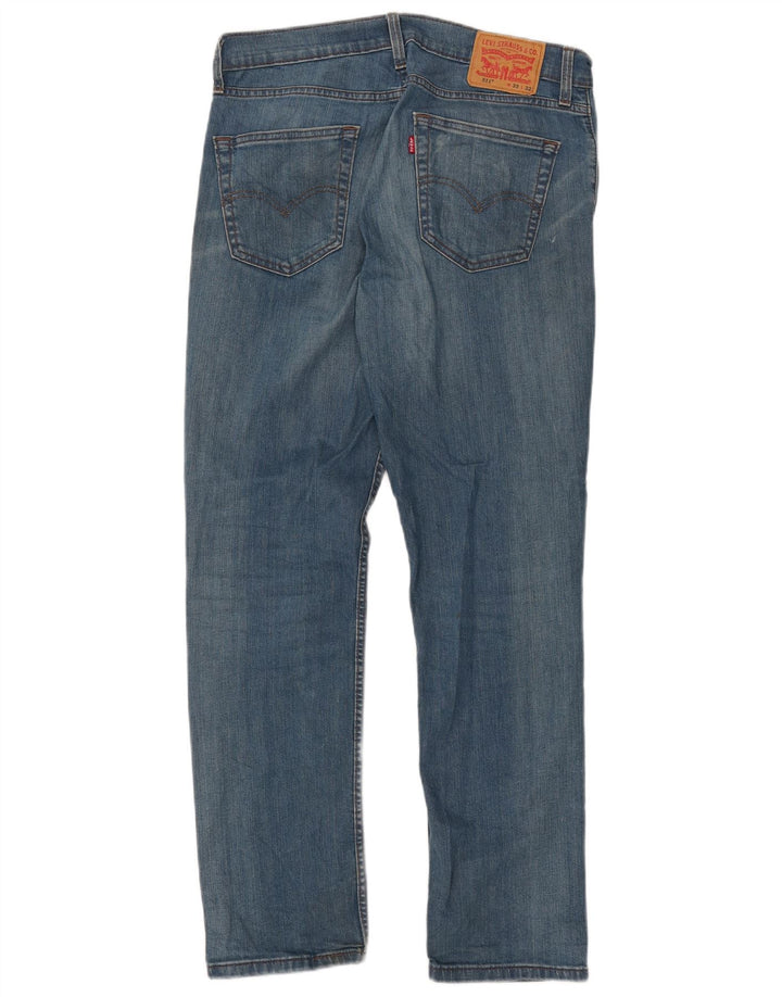 Levi's Uomo 511 Slim Jeans W33 L32 Cotone Blu