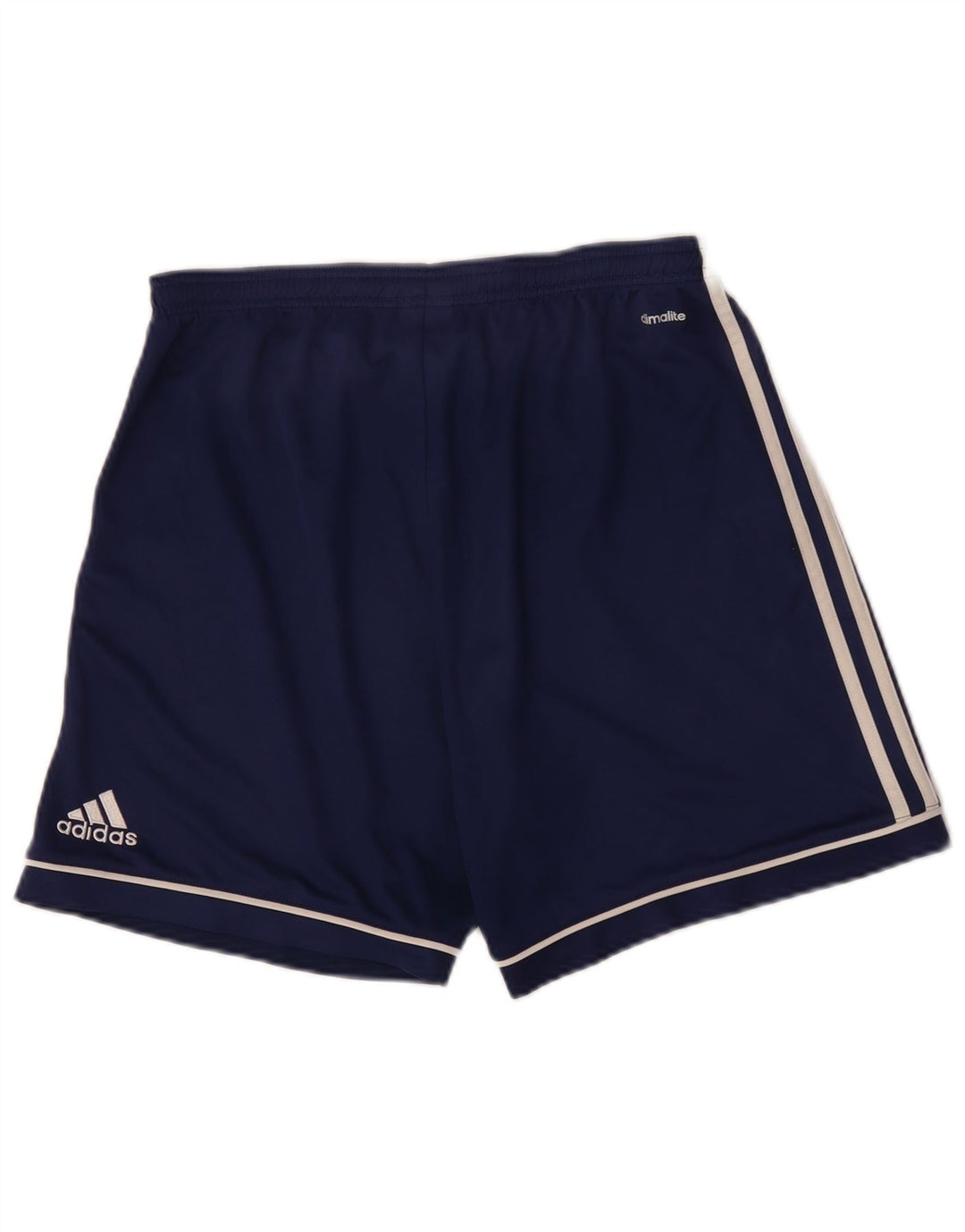 Pantaloncini sportivi Adidas Climalite da uomo medi in poliestere blu navy
