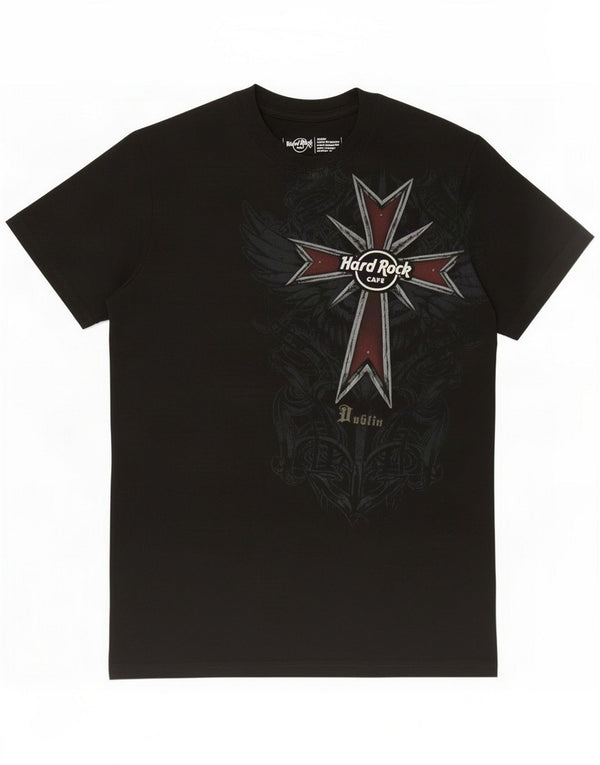 Hard Rock Cafe Mens Dublin Graphic T-Shirt Top Small Black Cotton