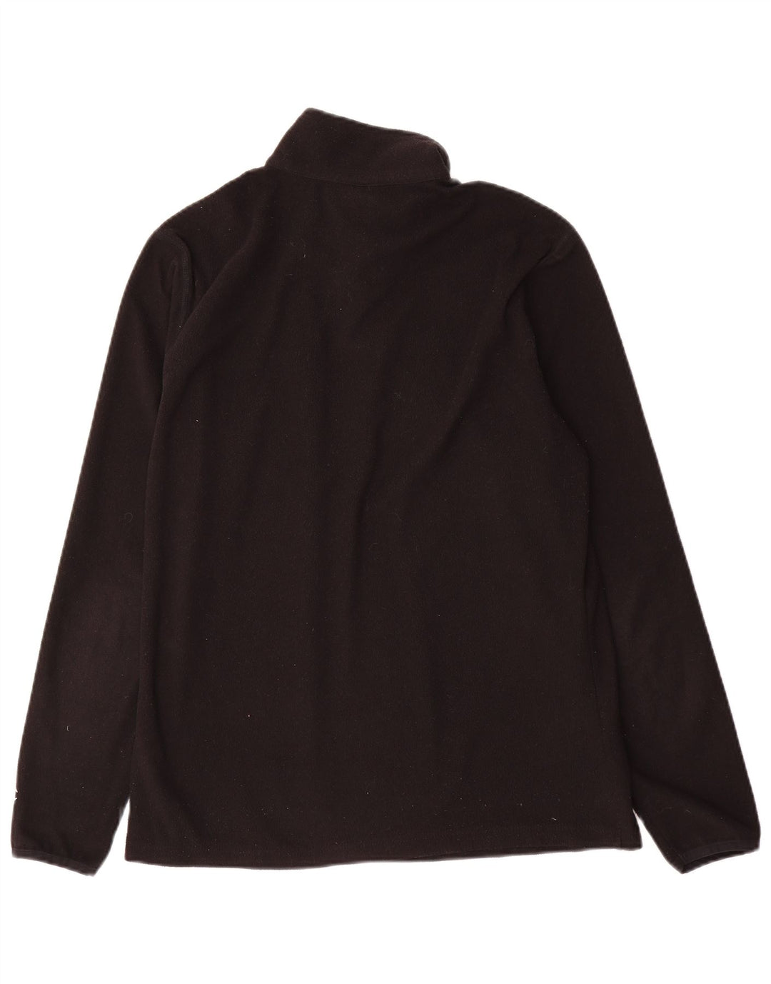 Maglione in pile Champion da uomo con zip e collo medio nero