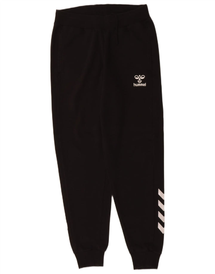 HUMMEL Mens Tracksuit Trousers Joggers Small  Black Cotton