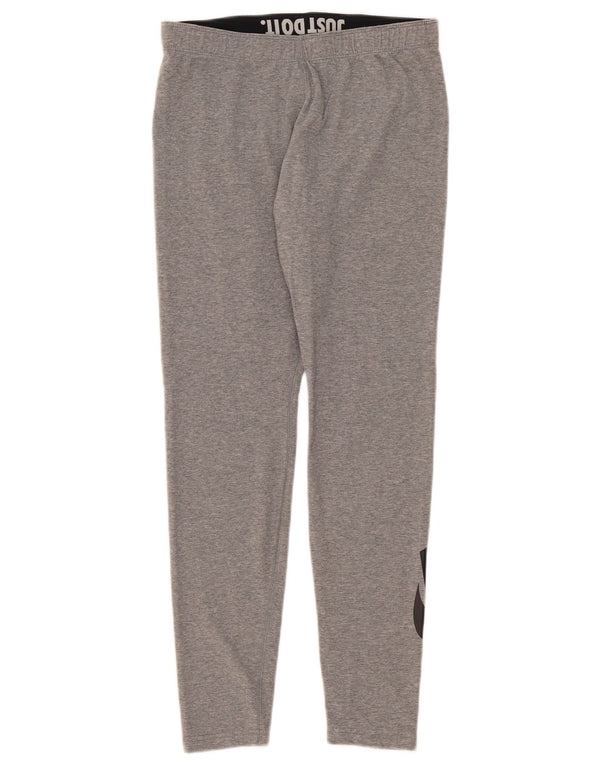Leggings grafici da donna Nike UK 14 grande cotone grigio