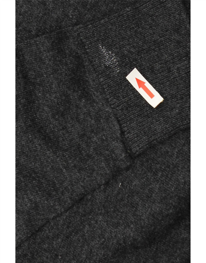 Maglione da uomo con scollo a V Franklin Marshall in viscosa grigio medio