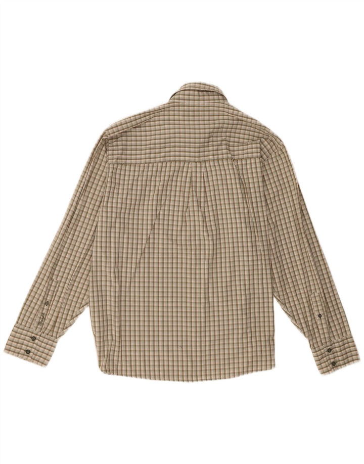 Camicia da uomo Wrangler XL in cotone a quadri beige