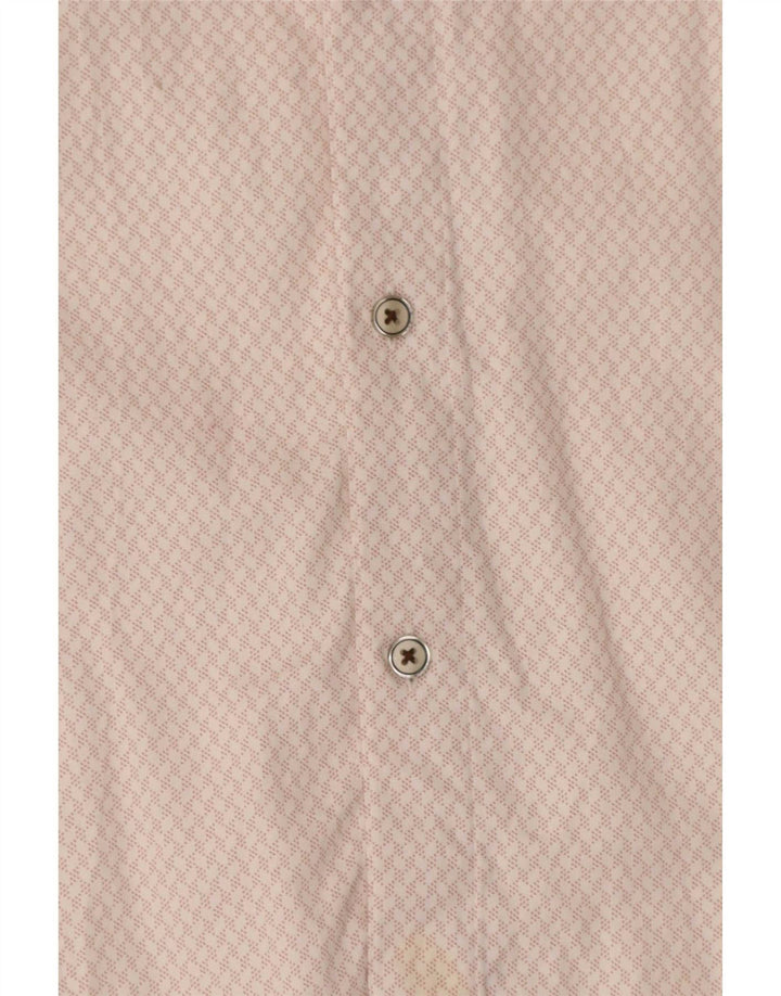 Camicia da uomo Ted Baker taglia 6 2XL cotone geometrico rosa