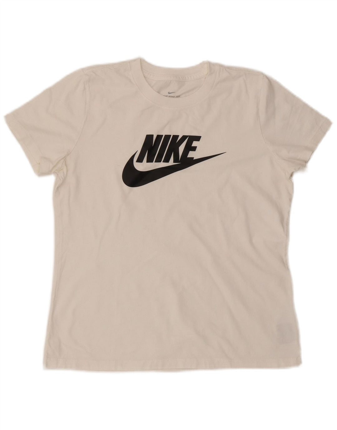 T-shirt grafica da donna Nike Top UK 14 cotone bianco medio