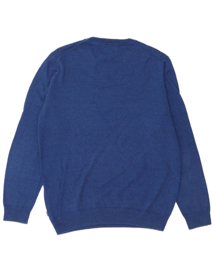 Maglione maglione girocollo da uomo SUPERDRY grande cotone blu