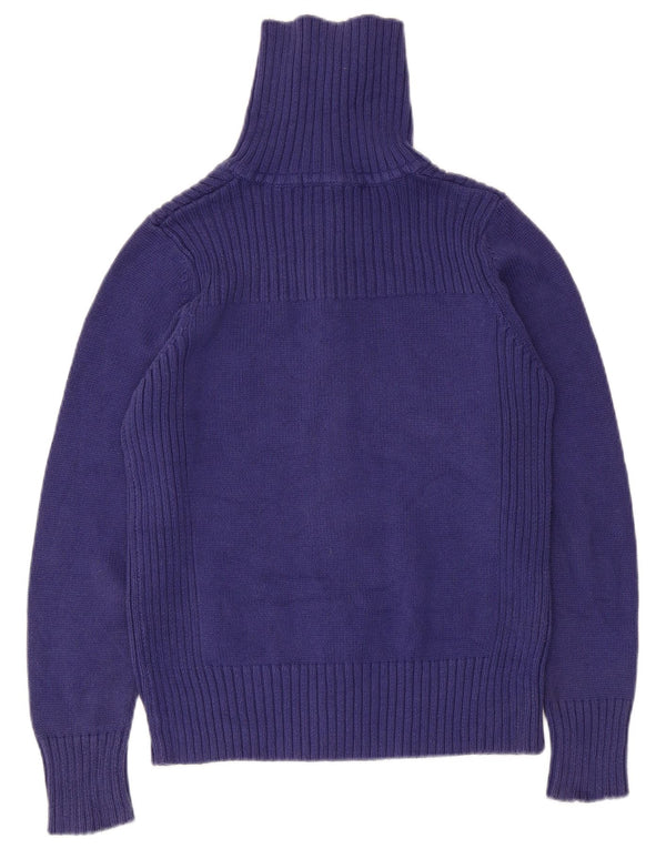 Maglione cardigan da donna Marks & Spencer UK 14 Cotone blu medio