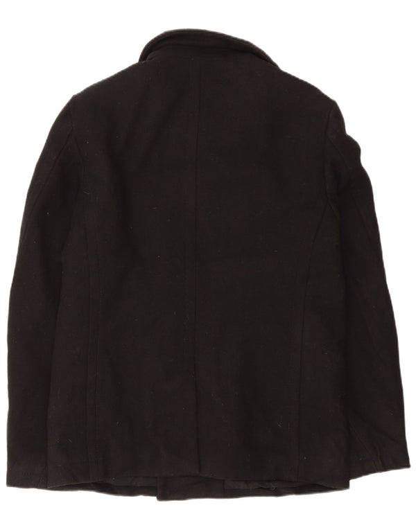 Cappotto da marinaio da uomo Superdry UK 40 grande lana nera