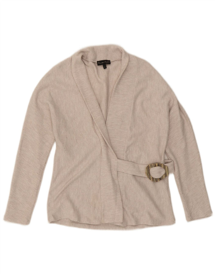 Maglione cardigan avvolgente da donna Phase Eight UK 10 piccolo poliestere beige