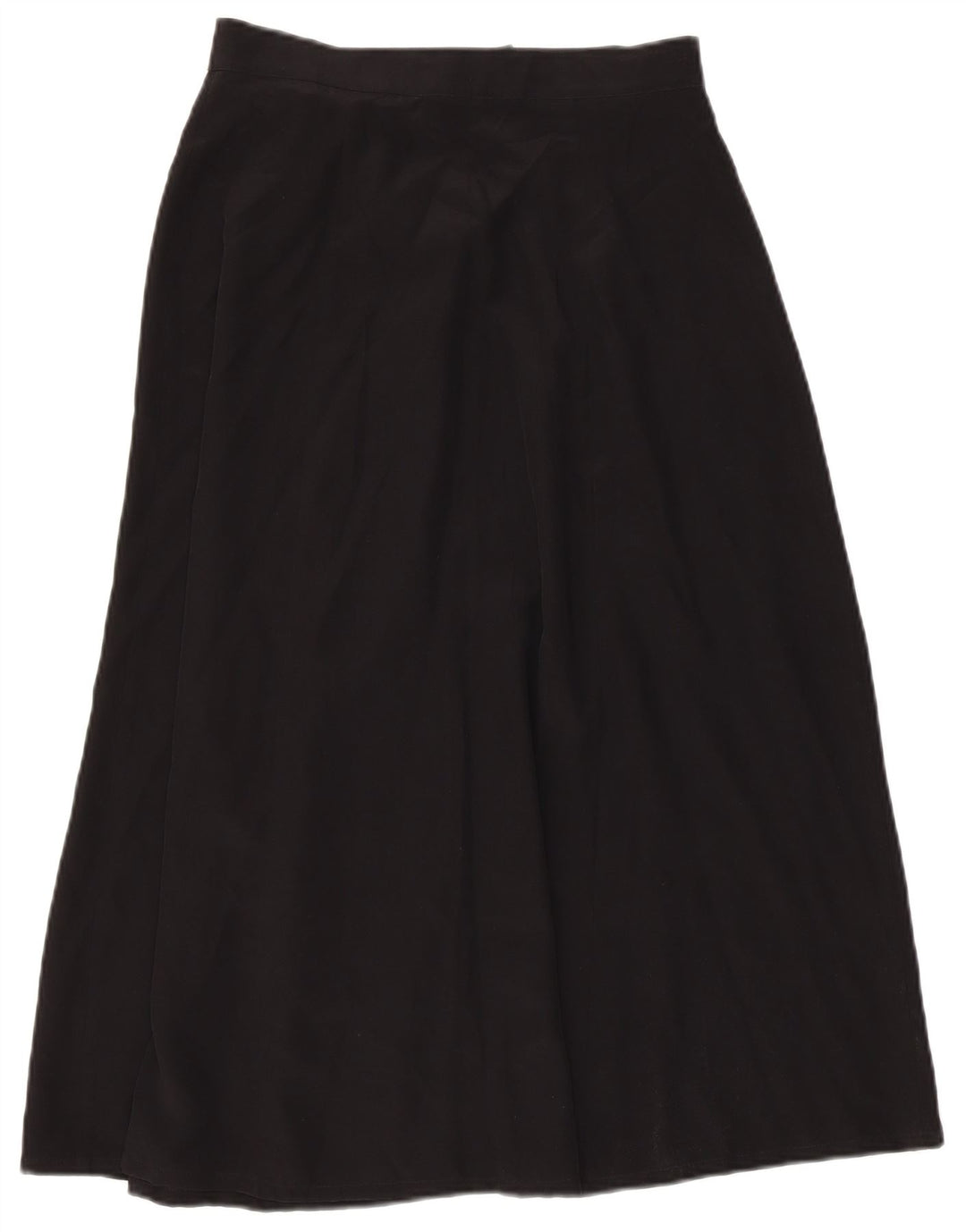 Gonna avvolgente da donna Marella UK 12 media W28 seta nera