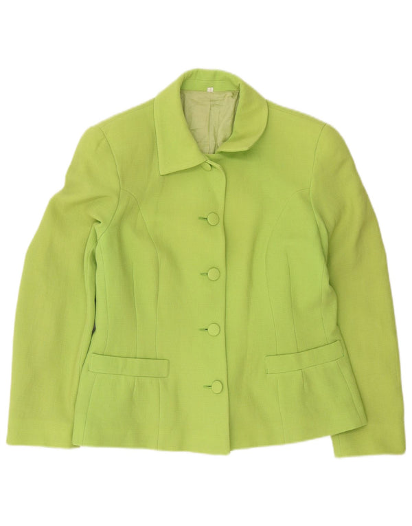 Giacca blazer vintage da donna a 5 bottoni IT 44 verde medio