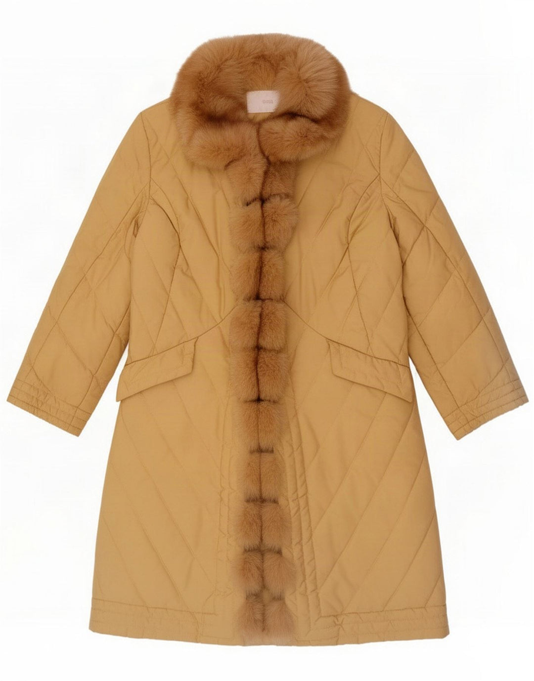 Ermanno Scervino Giacca trapuntata da donna IT 46 Large Giallo Nylon