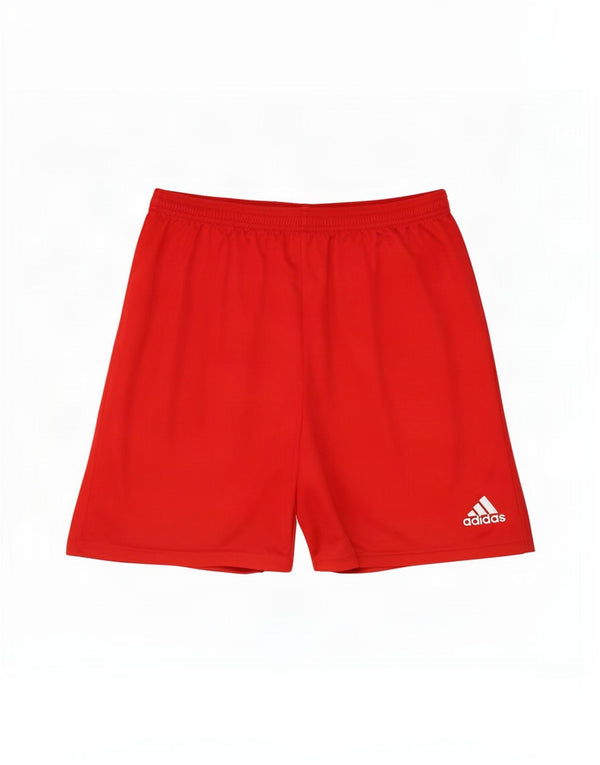 Pantaloncini sportivi Adidas Climalite da uomo di grandi dimensioni in poliestere rosso