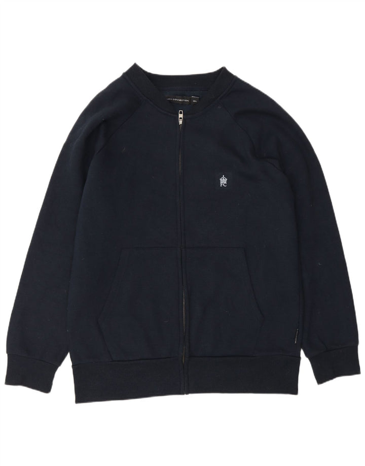 Giacca da ginnastica da uomo French Connection grande in cotone blu navy