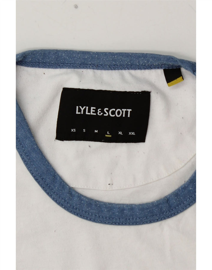 T-shirt da uomo LYLE & SCOTT grande in cotone bianco