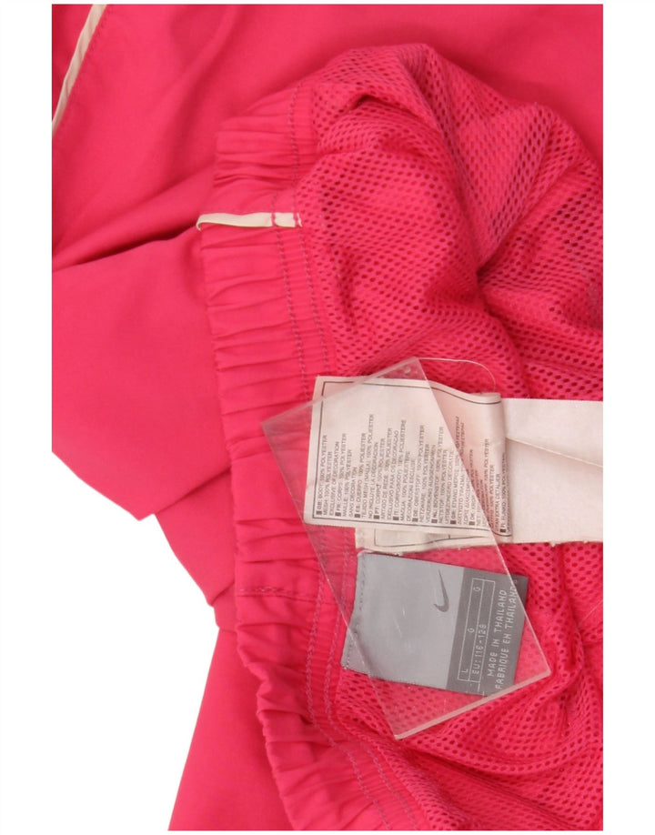 Pantaloncini sportivi Nike Bermuda per ragazze 7-8 anni, taglia grande, rosa, in poliestere