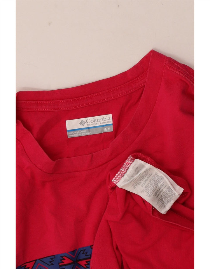 T-shirt grafica da uomo Columbia Top in cotone rosa medio