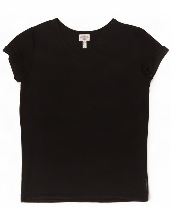 T-shirt corta da donna Armani Jeans Top UK 12 medio nero
