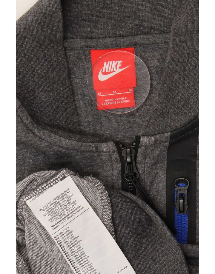 Giacca da ginnastica da uomo Nike in cotone grigio medio