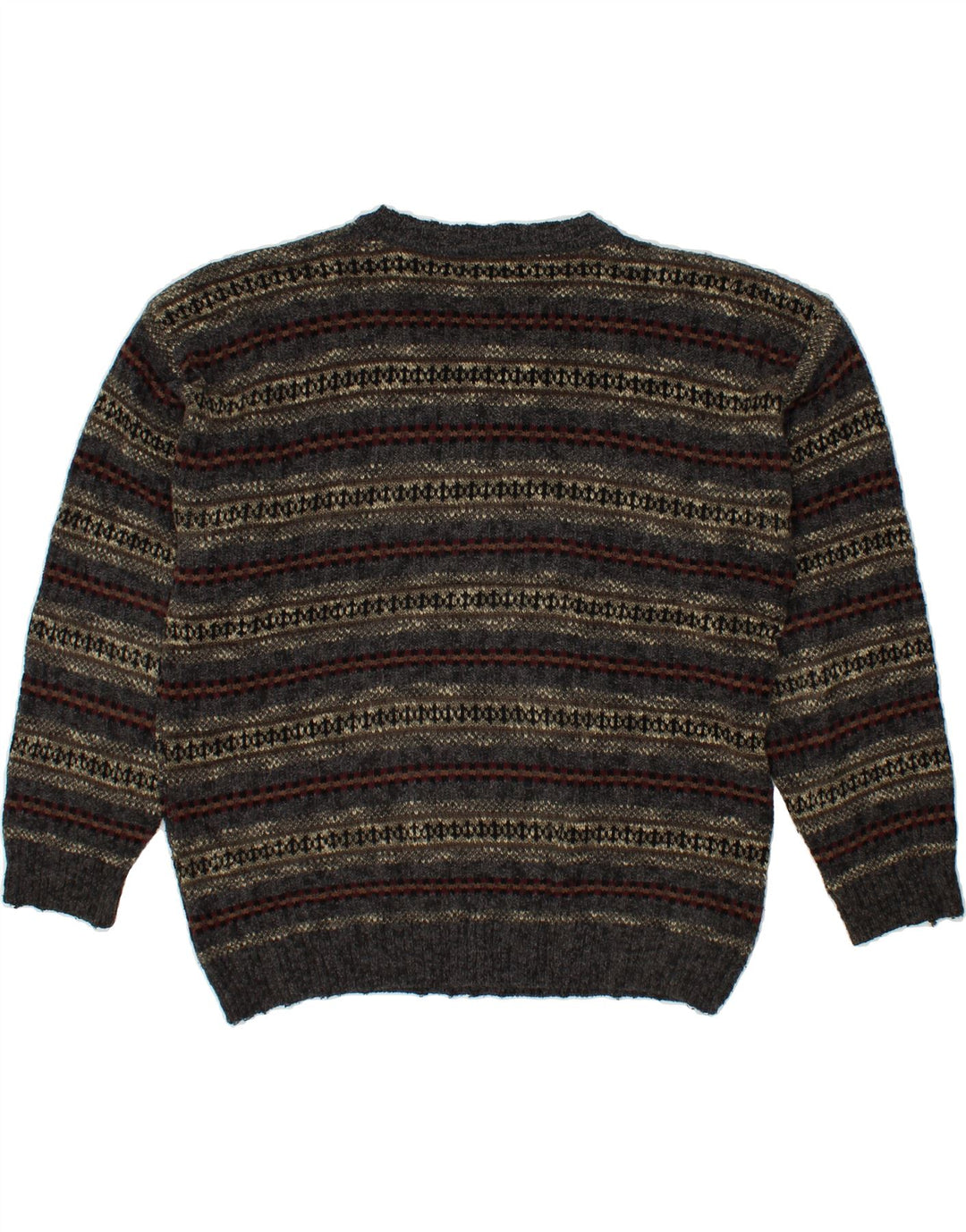 DOCKERS Maglione girocollo da uomo in acrilico Fair Isle grigio medio