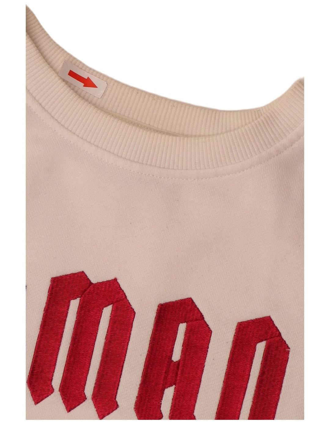 Felpa grafica da donna Armani Exchange Felpa UK 14 Cotone bianco medio
