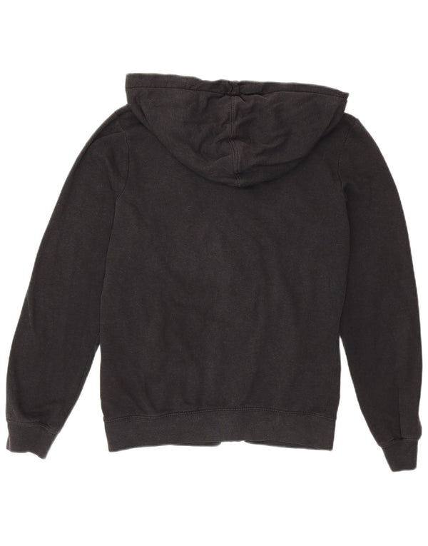 Felpa con cappuccio e zip da donna Nike UK 10 piccola in cotone nero