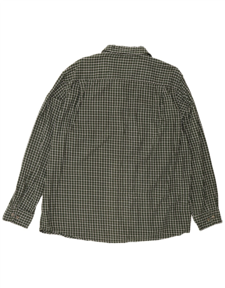 Camicia da uomo in flanella Wrangler XL a quadri verdi