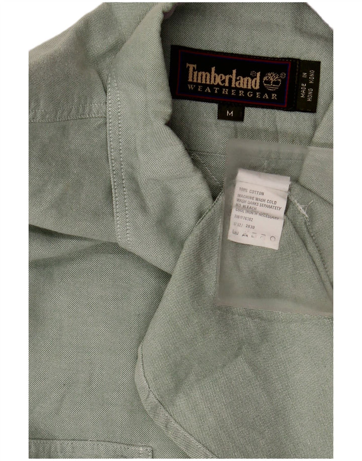 Camicia da uomo Timberland in cotone verde medio