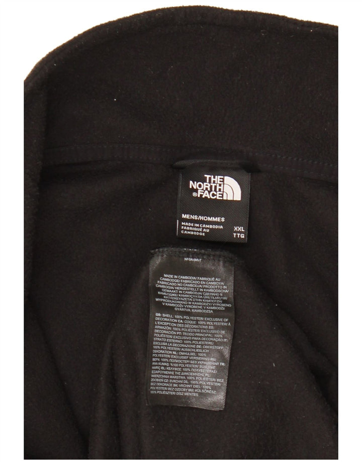 Maglione in pile da uomo con collo con zip The North Face 2XL poliestere nero