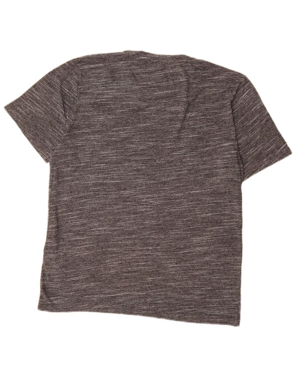 Reiss Mens T-Shirt Top Medium Grey Flecked Cotton