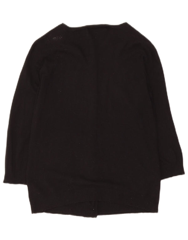 Maglione cardigan da donna Zara UK 12 Rayon nero medio