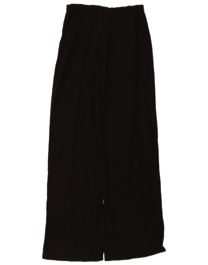 Pantaloni a Gamba Larga a Vita Alta da Donna ZARA UK 4 XS W24 L11 Nero