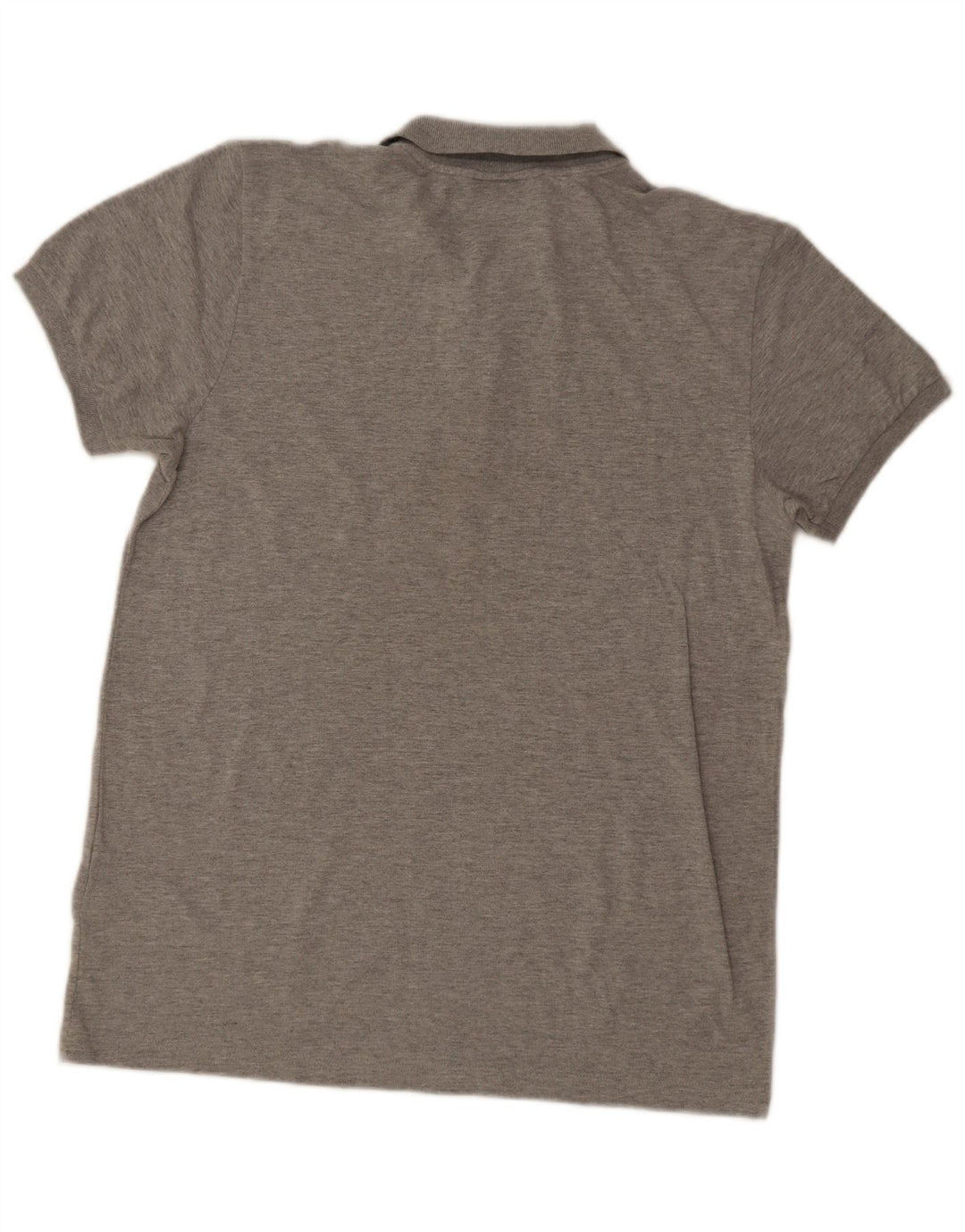 Polo Adidas da uomo grande in cotone grigio