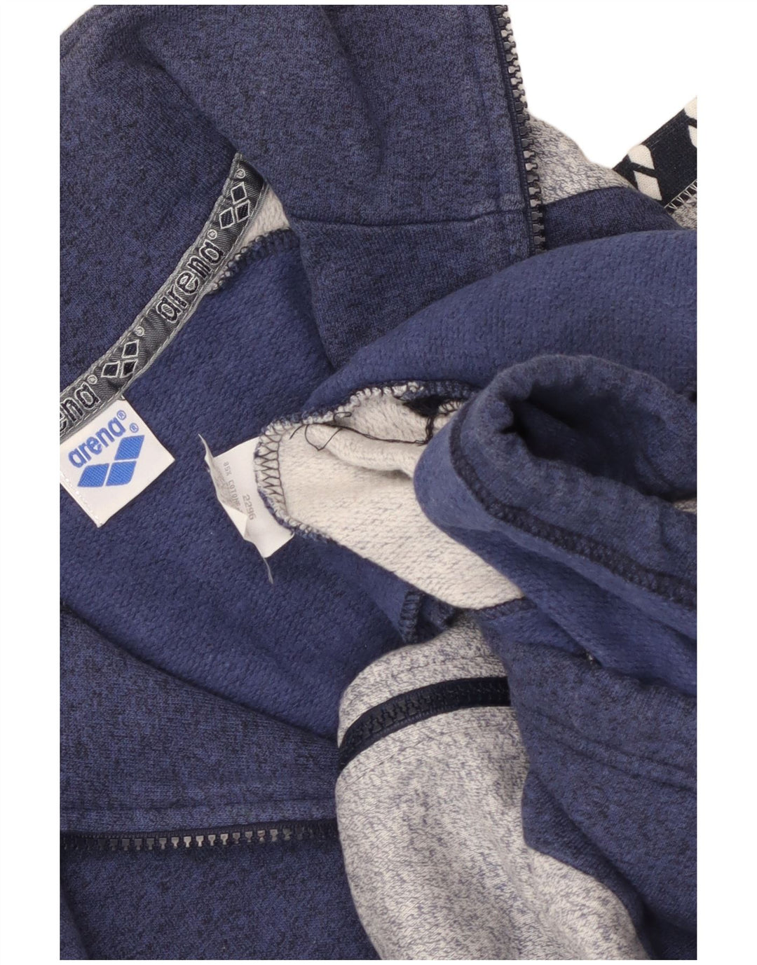 Giacca sportiva da uomo con grafica Arena, piccola, in cotone color block blu navy