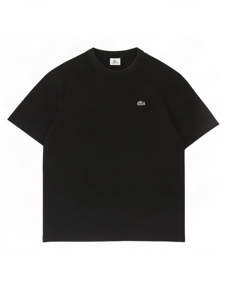T-shirt da uomo Lacoste taglia 5 grande in cotone nero