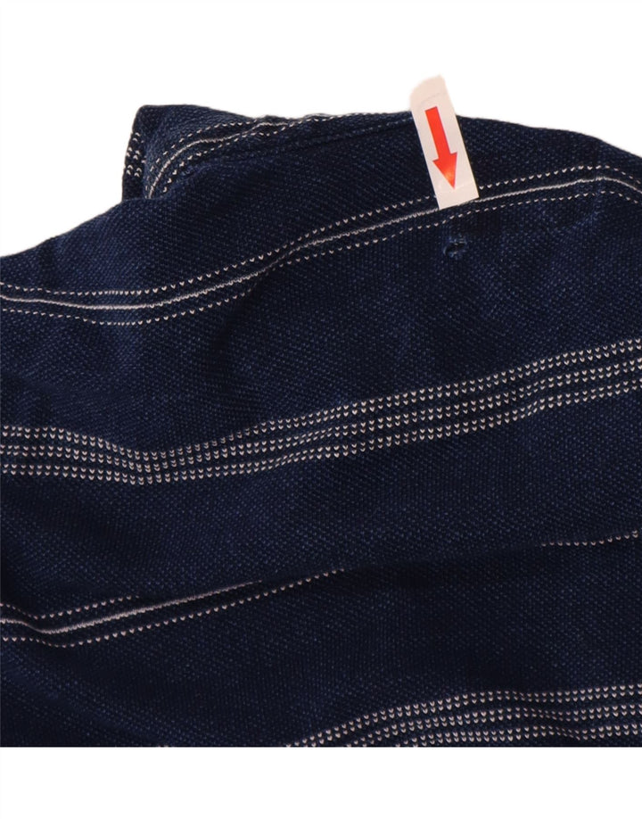 Polo Levi's da uomo grande in cotone a righe blu navy