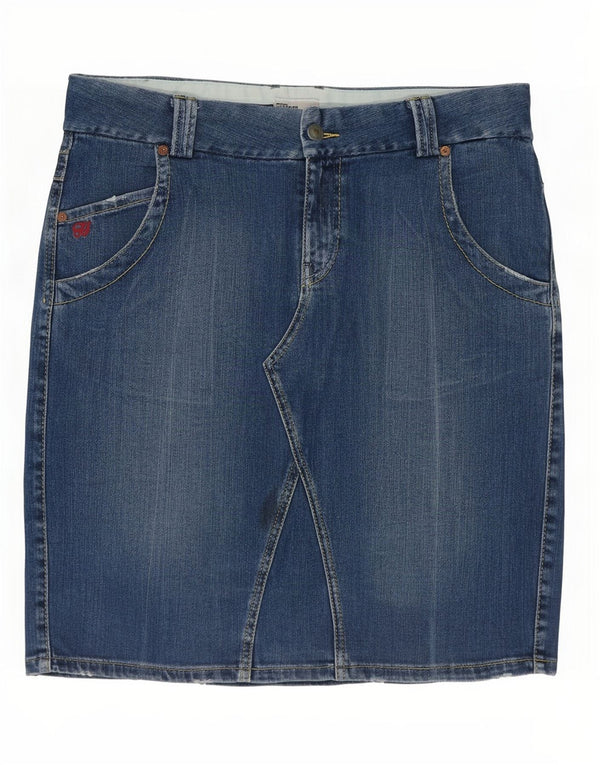 Gonna di jeans da donna Tommy Hilfiger grande W36 in cotone blu