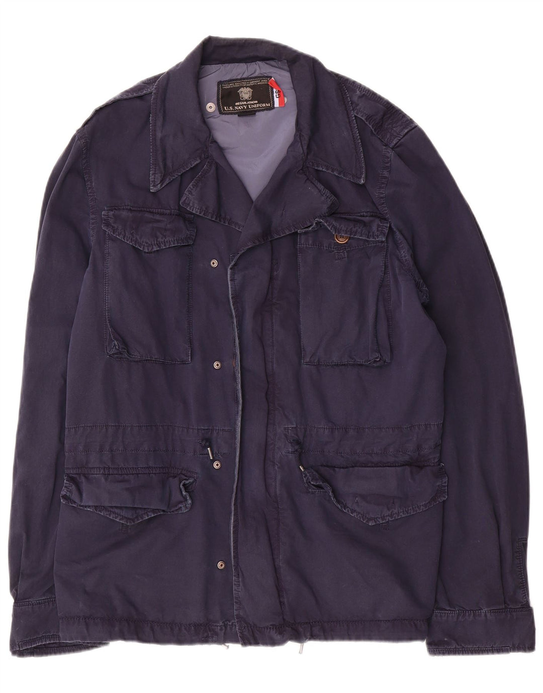 Giacca multiuso vintage da uomo UK 42 XL in nylon blu navy