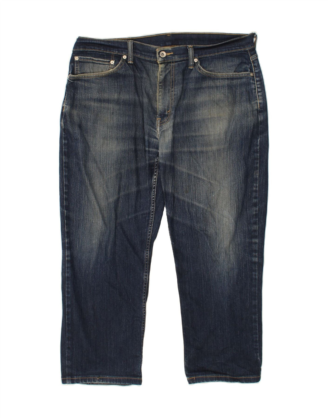 LEVI'S Mens 514 Cropped Jeans W36 L24 Navy Blue Vintage Levi's and Second-Hand Levi's from Messina Hembry 