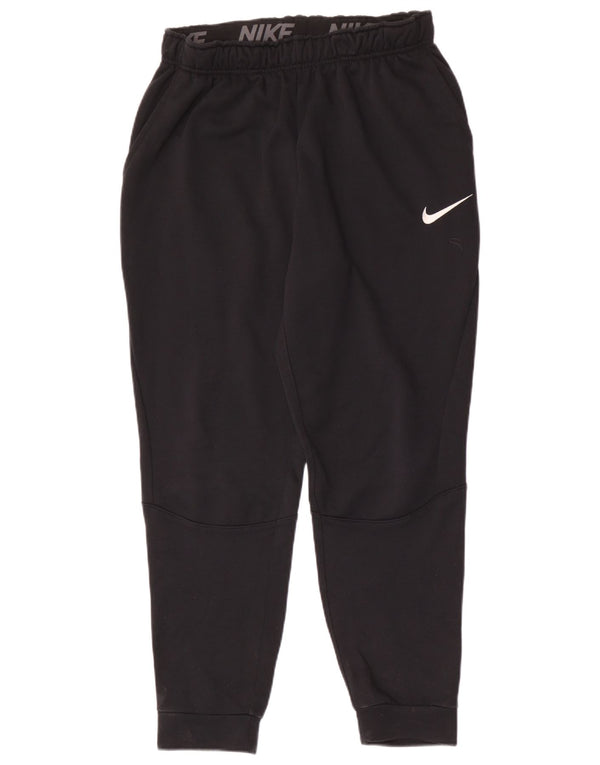 Pantaloni da tuta Nike Dri Fit da uomo, pantaloni da jogging, grandi, in poliestere nero