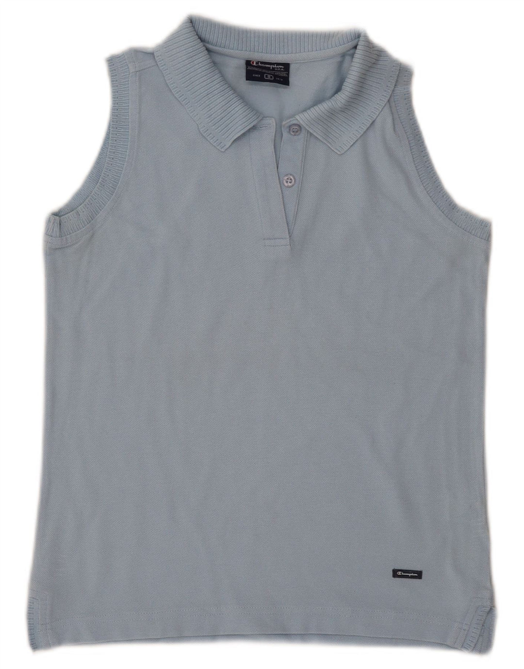 Polo senza maniche da donna CHAMPION UK 10 piccola in cotone blu