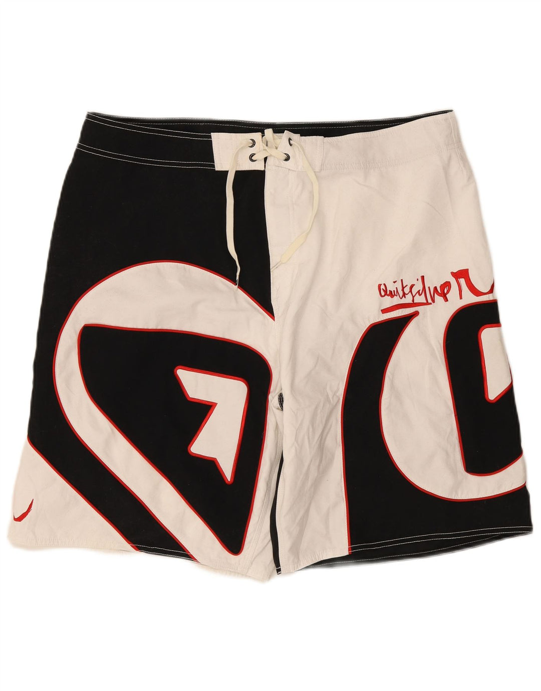 Pantaloncini da bagno grafici da uomo Quiksilver XL poliestere color block nero