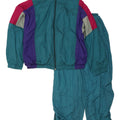 Tuta intera vintage da uomo vestibilità ampia IT 48/50 color block blu medio